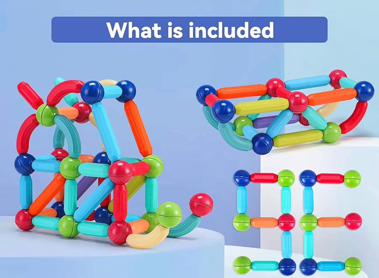 Magnetic Sticks Building Blocks - OakStoneLiving