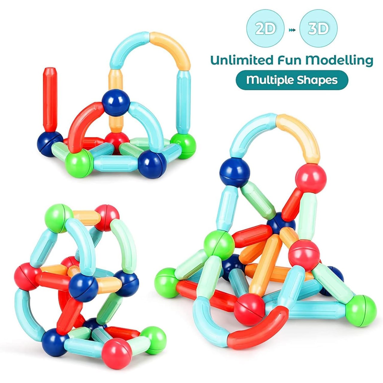 Magnetic Sticks Building Blocks - OakStoneLiving