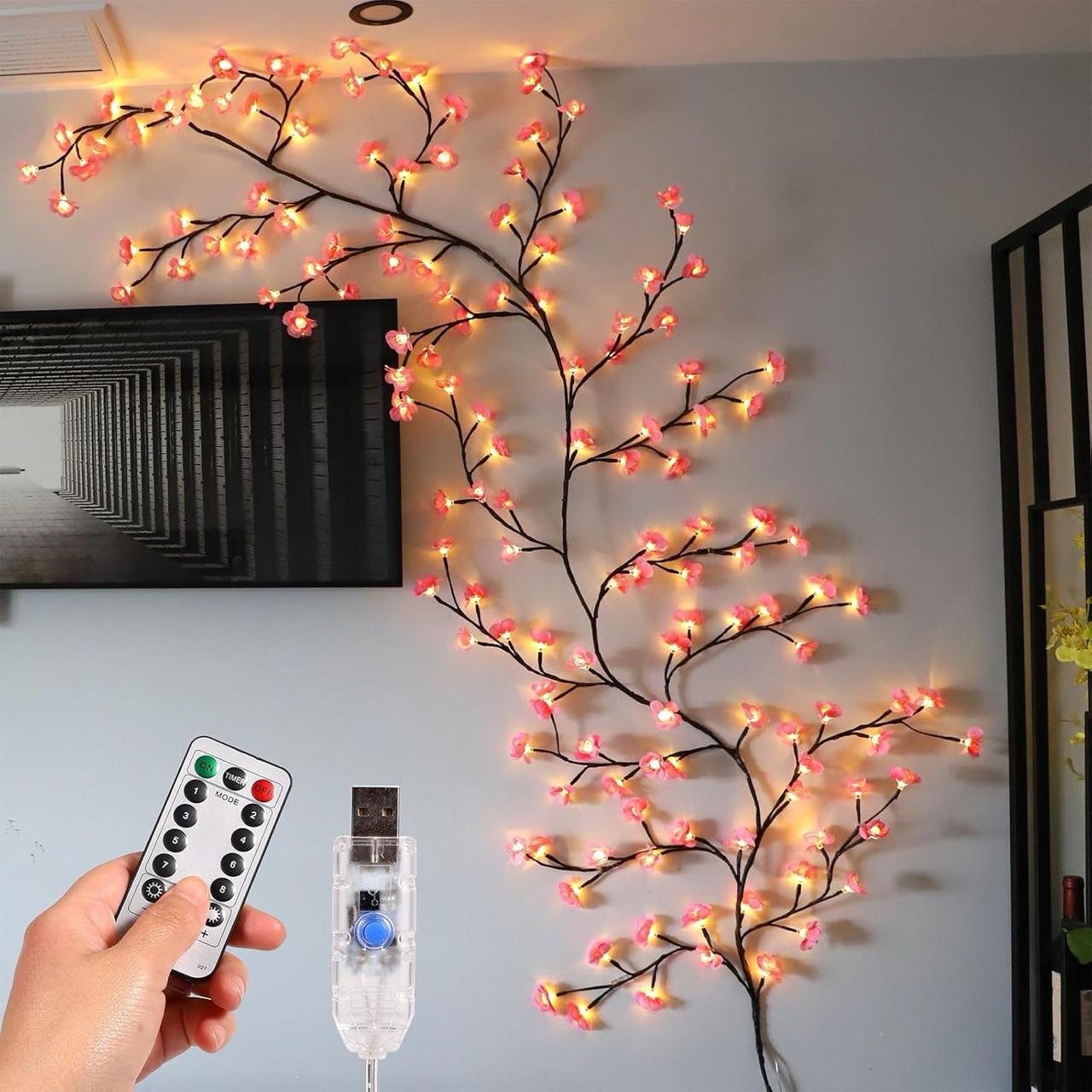 LED Cherry Blossom Tree Branch Lights - OakStoneLiving