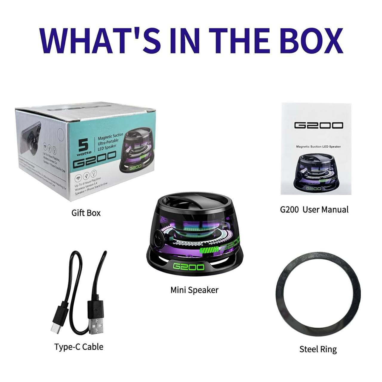 G200 Magnetic Bluetooth Speaker - OakStoneLiving