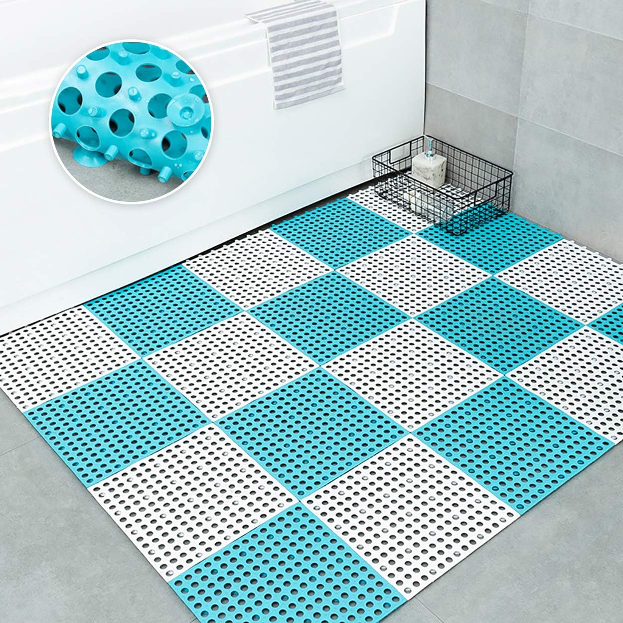 Bathroom Flooring Mat Set Of 6.