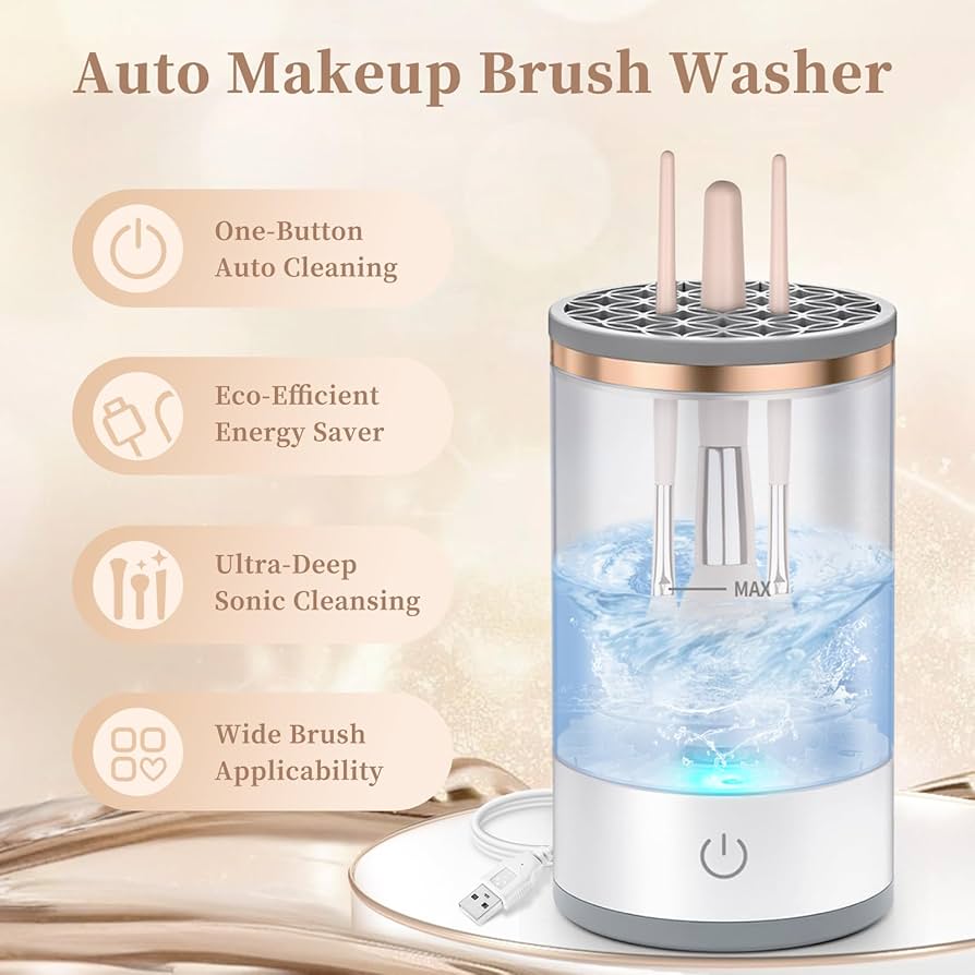 Electric Brush Cleaner - Quick and Efficient Makeup Tool Sanitizer