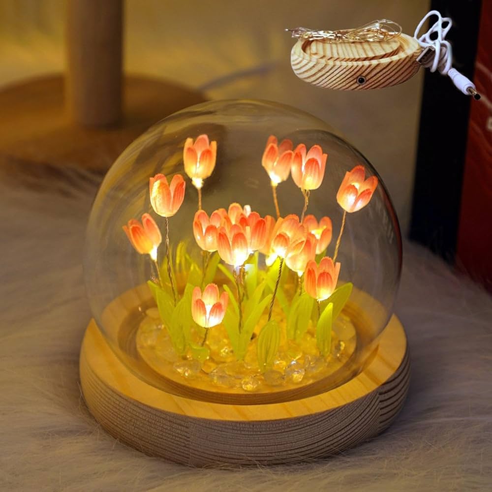 Tulip Glow Round Lamp - Illuminate Your Space in Style