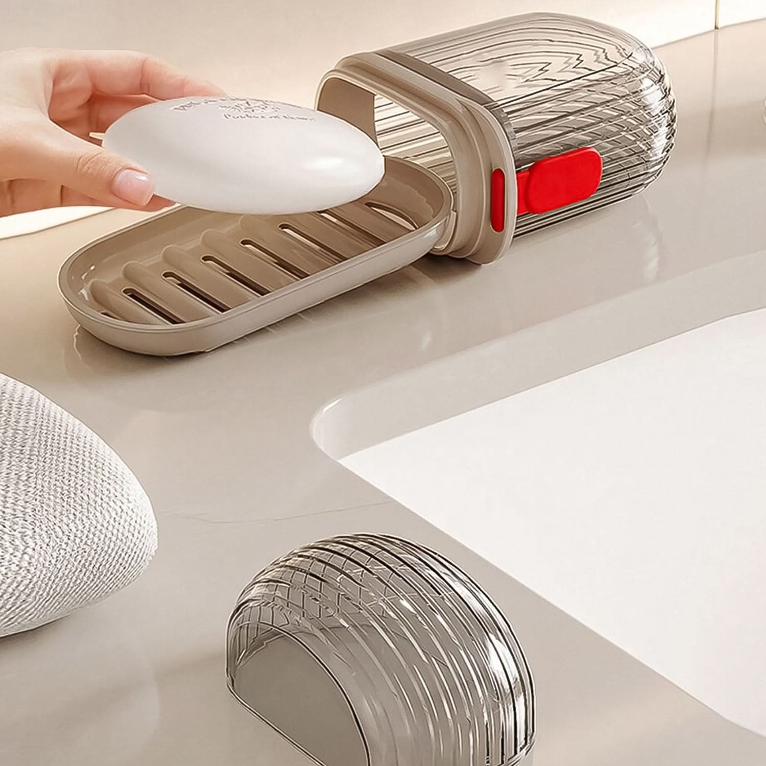 Travel Soap Case: 2 in 1 Compact Holder - OakStoneLiving