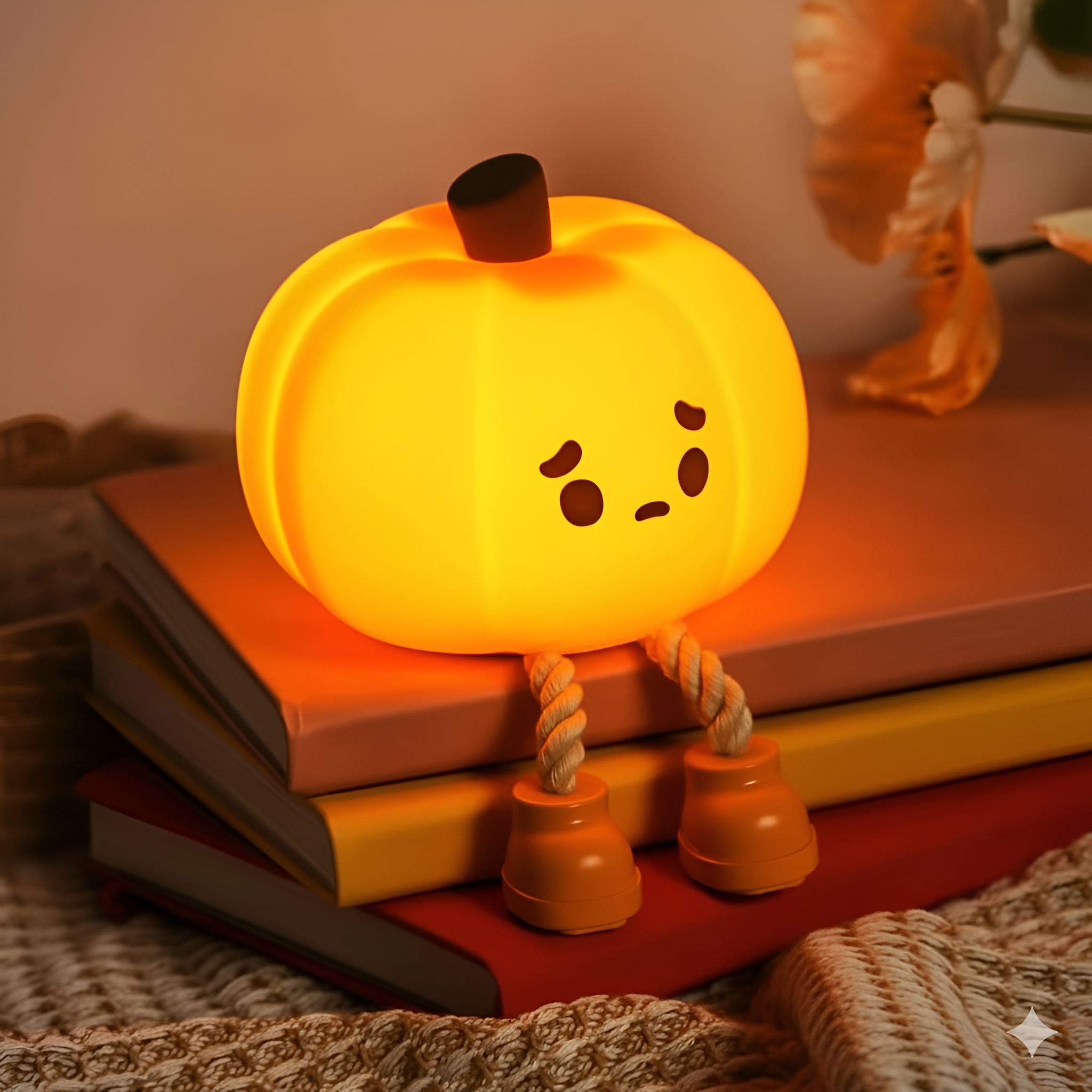 Pumpkin Night Lamp: Spooky Illumination for Halloween Decor