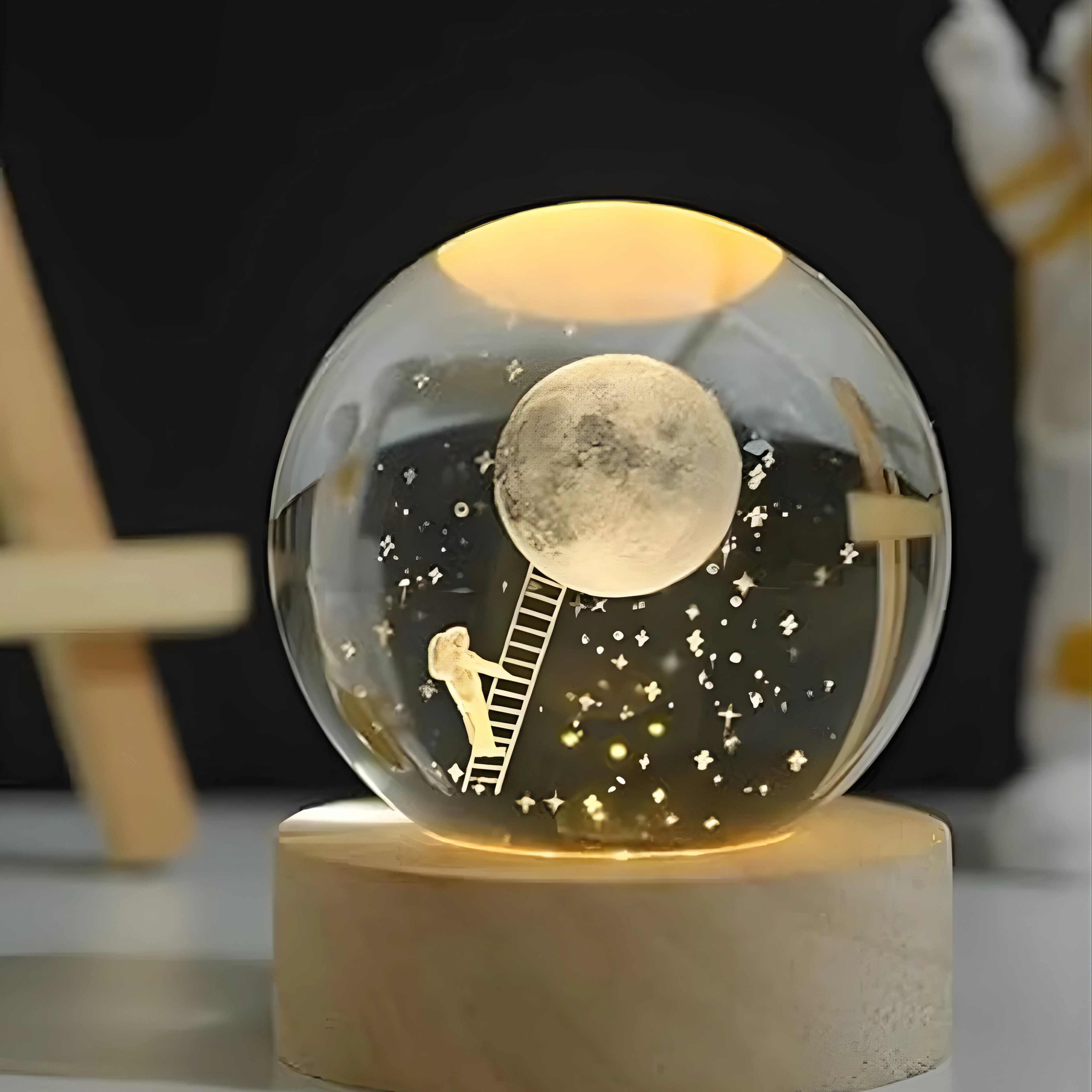 Crystal Ball Lamp: Mystical Illumination for Any Room