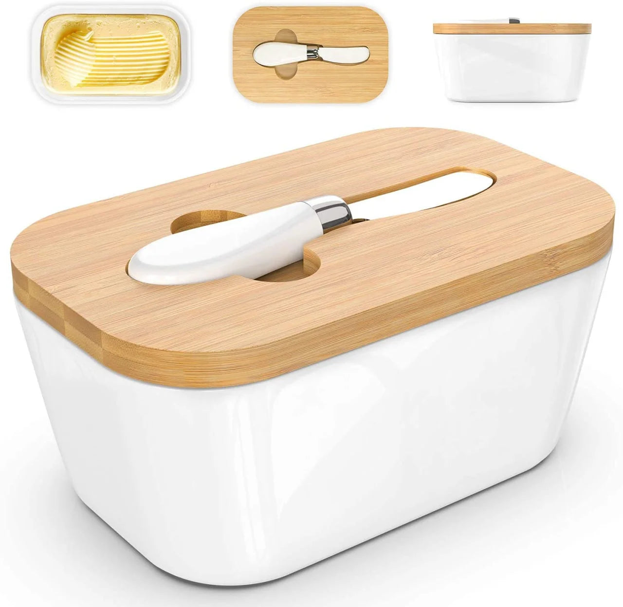 650ml Ceramic Butter Box - Keep Butter Fresh in Style!