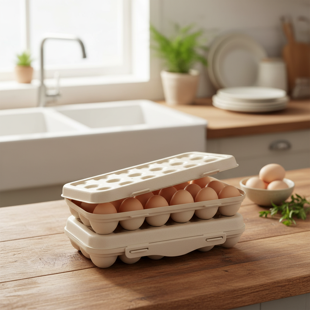 18 Eggs Rectangular Box - Protective Packaging for Fresh Eggs!
