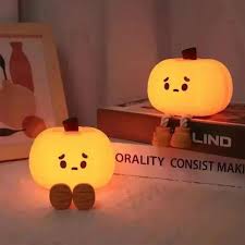 Pumpkin Night Lamp: Spooky Illumination for Halloween Decor