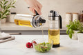Oil Bottle With Auto Open Cover