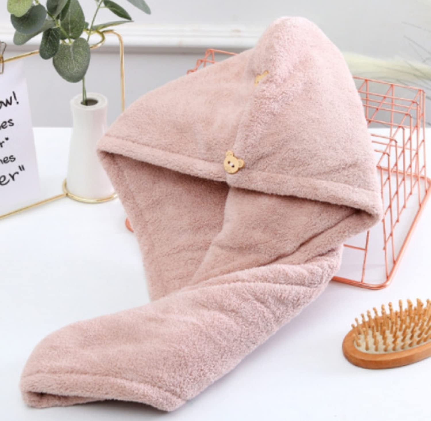 80GSM Hair Towel Wrap: Quick Dry Hair Wrap for Speedy Drying - OakStoneLiving