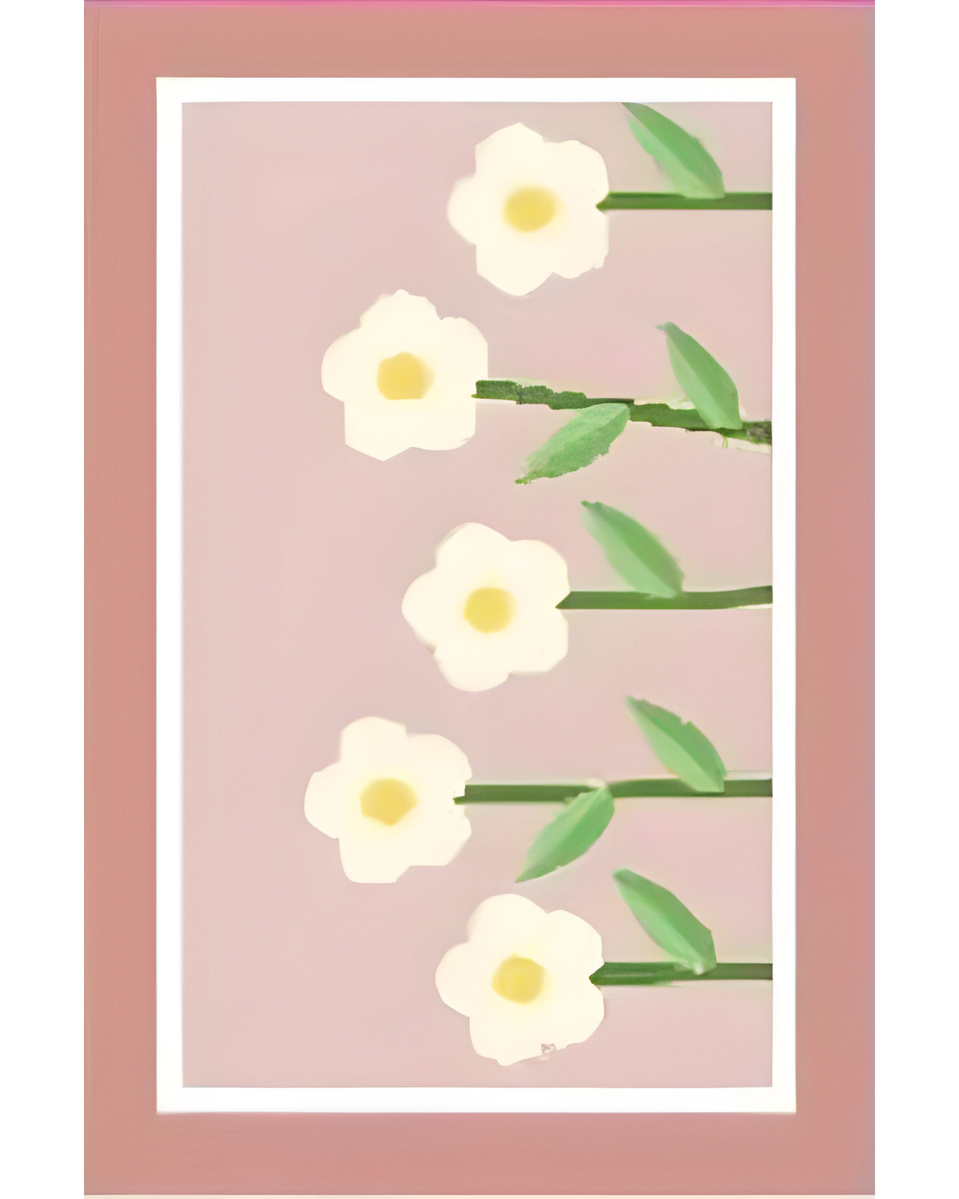 Flower Design Square Bathroom Mat